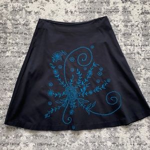 Alanni a-line black skirt